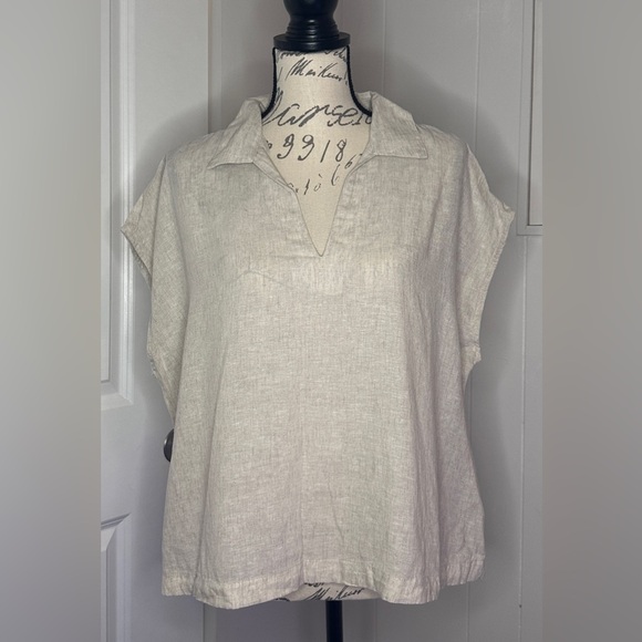 Old Navy Tops - Old Navy Cream Linen Women's Blouse